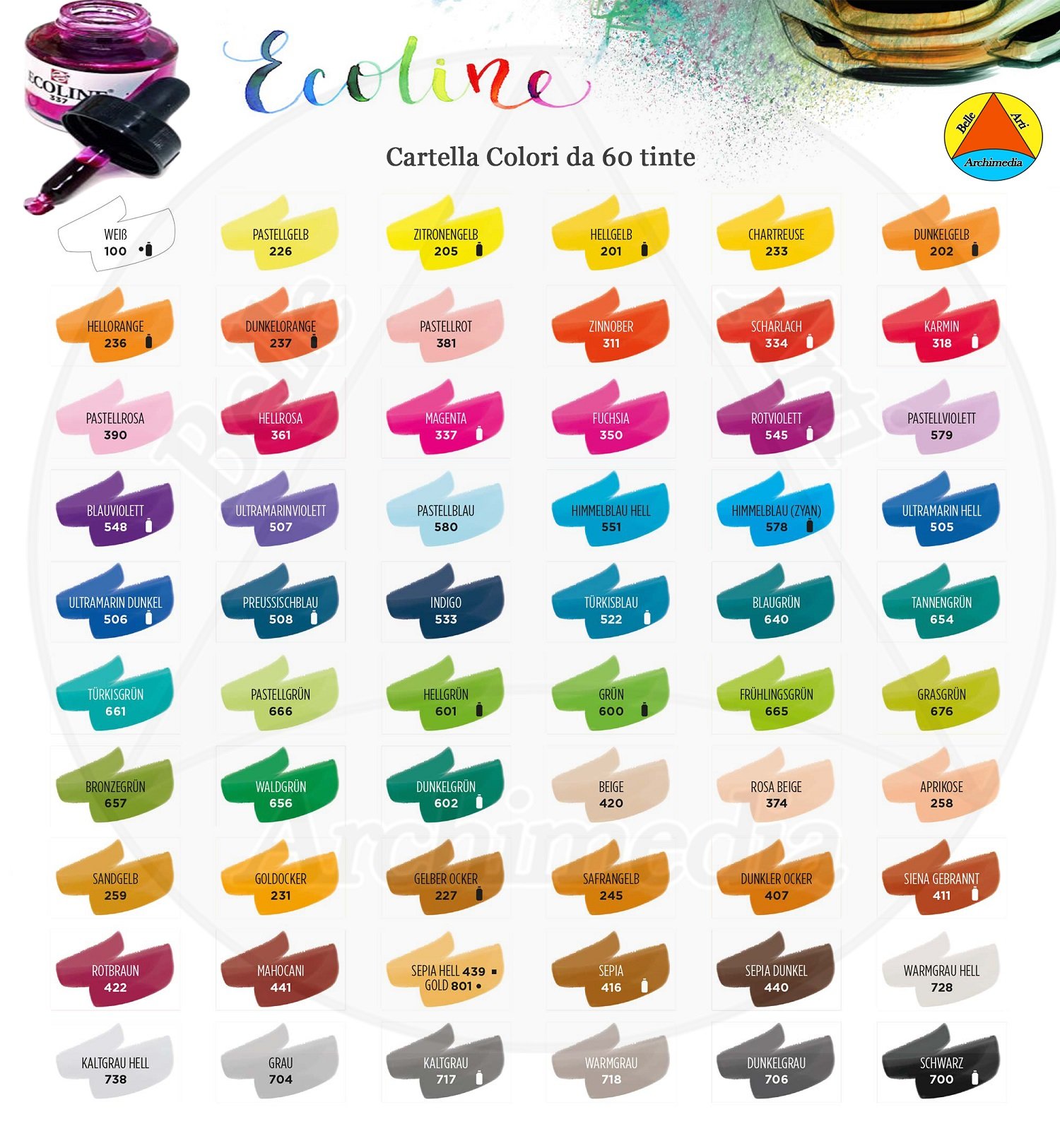 Talens Japan Ecoline Liquid Watercolour Bottle 30 ml Warm Grey 718 (11257181)