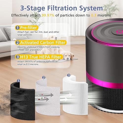 Miniatura 3 de Filtro de repuesto EPI810, compatible con KOIOS y MEGAWISE y MOOKA EPI810, filtración de 3 etapas para filtro Megawise EPI810, paquete de 2