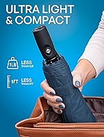 Vista 95 de REPEL Windproof Travel Umbrella - Compact & Withstands Winds up to 85MPH , Strongest Premium Auto Folding Umbrella for Rain and Sun - Durable, Light