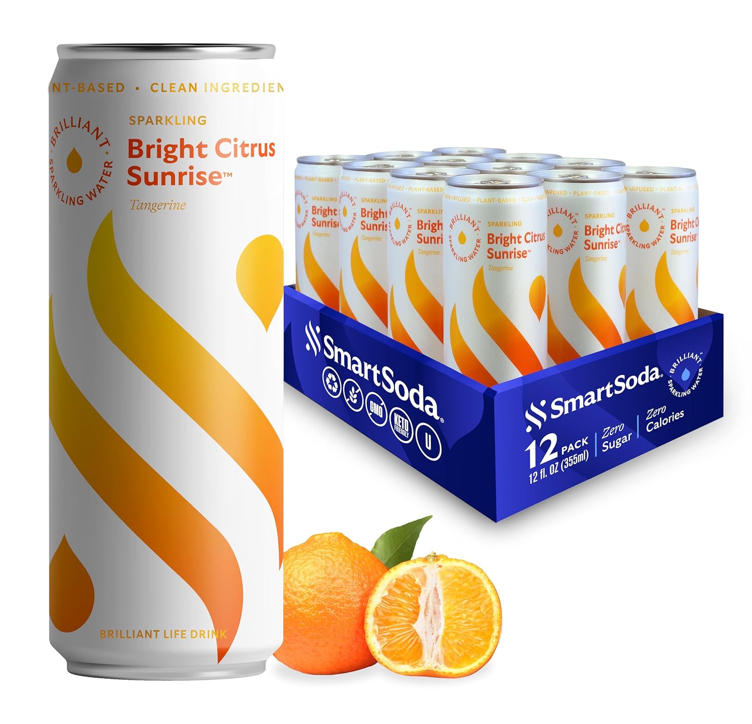 SmartSoda Brilliant Sparkling Water, Flavored Seltzer