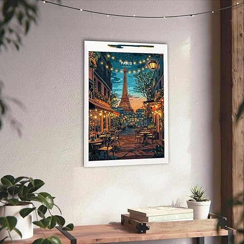 Miniatura 3 de BFXLMKI Póster de París Francia, arte de pared de la Torre Eiffel de París, Francia, París, Francia, viaje, sin marco, 16 x 24 pulgadas (15.7 x 23.6