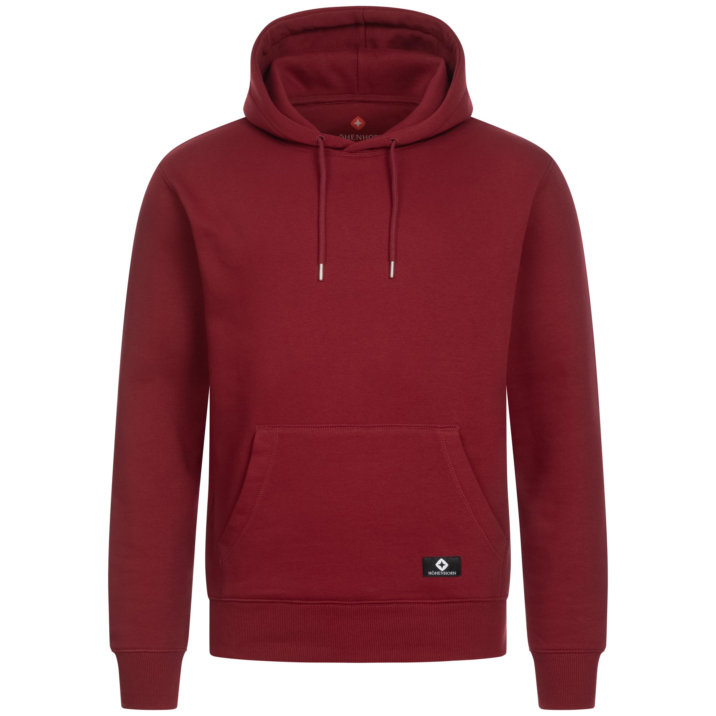 Höhenhorn Janga Hoodie Men's Hooded Pullover Hoody Sweatshirt, red, XXL