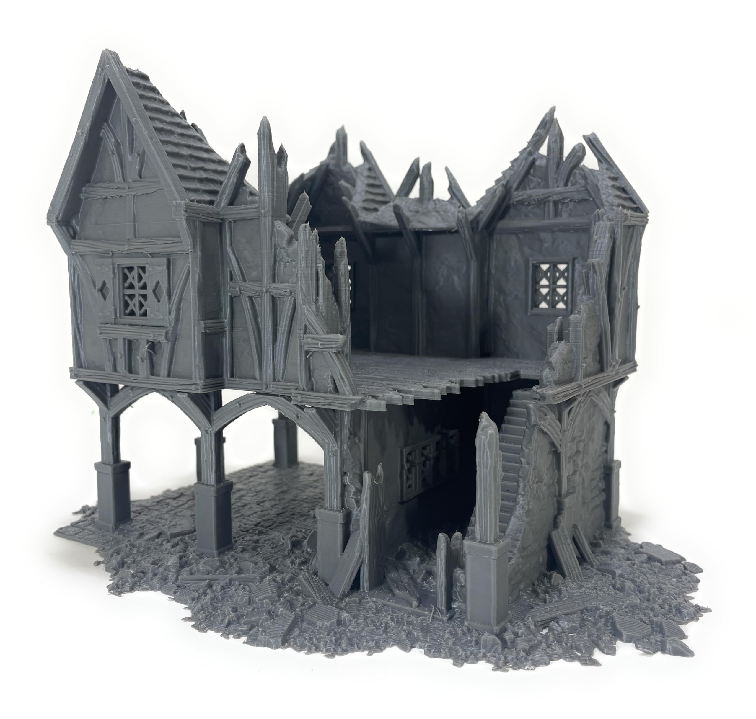 LM3D Medieval Ruined Building for Wargames, Scenery Briarwood Shop 3