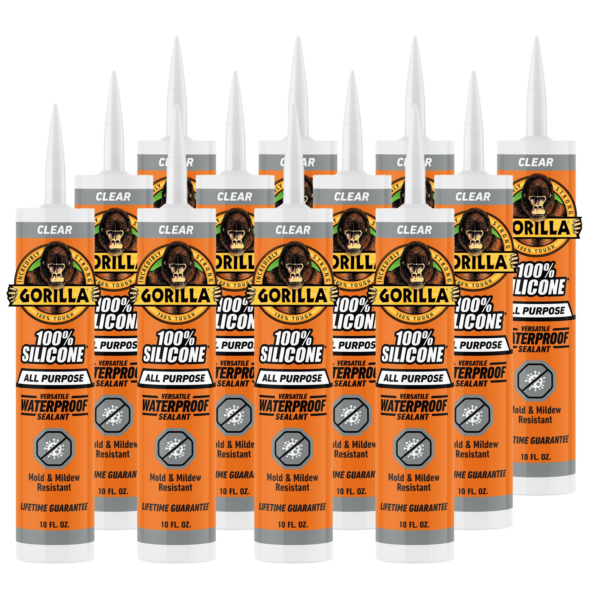 Gorilla Silicone Caulk - 100% Waterproof -10