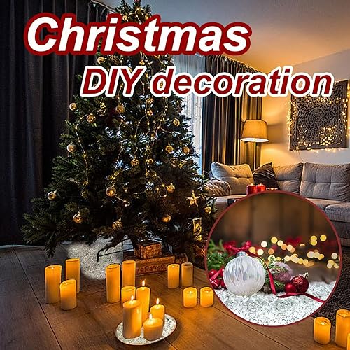 Miniatura 5 de Jeejunye Vidrio de espejo triturado de 2 libras para manualidades arte de resina decorativo piezas de espejo blanco de 6 a 0315in