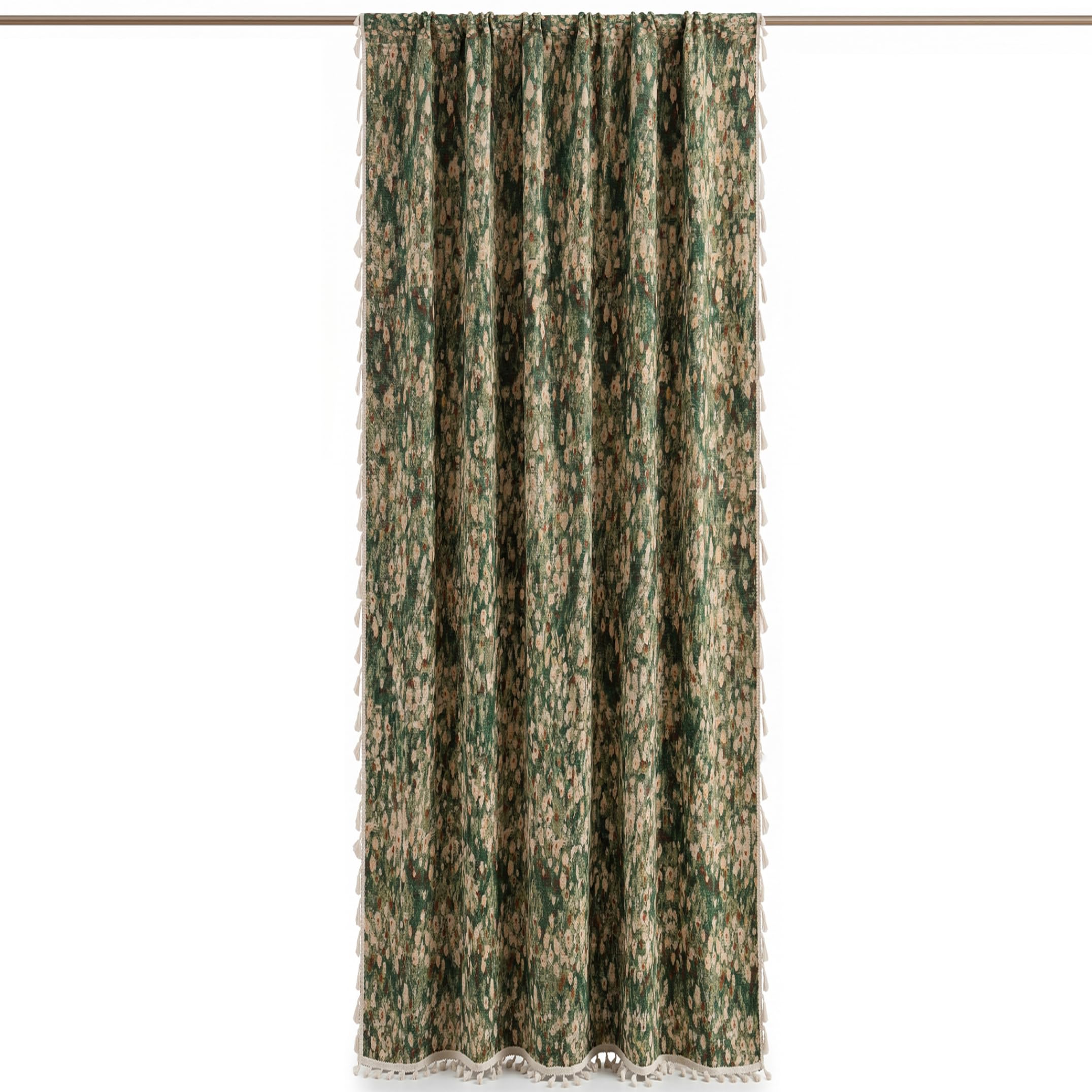 Rideaux jacquard floraux de haute qualité style bohème vintage
