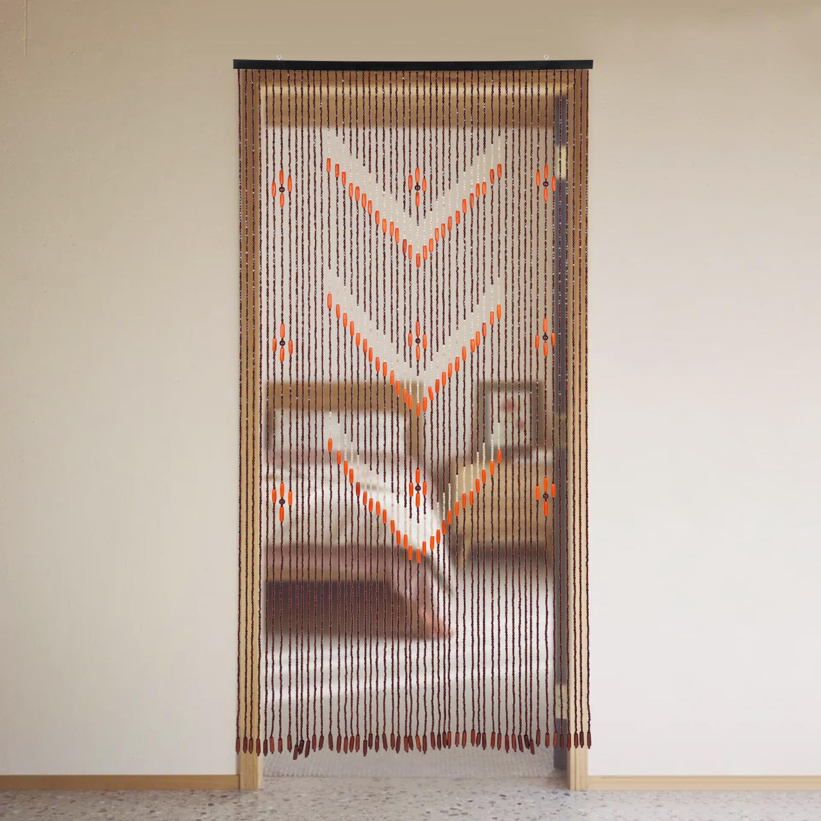 Rideau De Perles en Bambou 80×200cm 90×200cm 100×200cm,Rideau De Perles Bois Naturel,Anti Mouche, Rideau De Séparation en Perles Brins,Fait À La Main,Pour Porte De Placard,W×H-130strands(130×180cm Rideau De Perles en Bambou 80×200cm 90×200cm 100×200cm,Rideau De Perles Bois Naturel,Anti Mouche, Rideau De Séparation en Perles Brins,Fait À La Main,Pour Porte De Placard,W×H-130strands(130×180cm