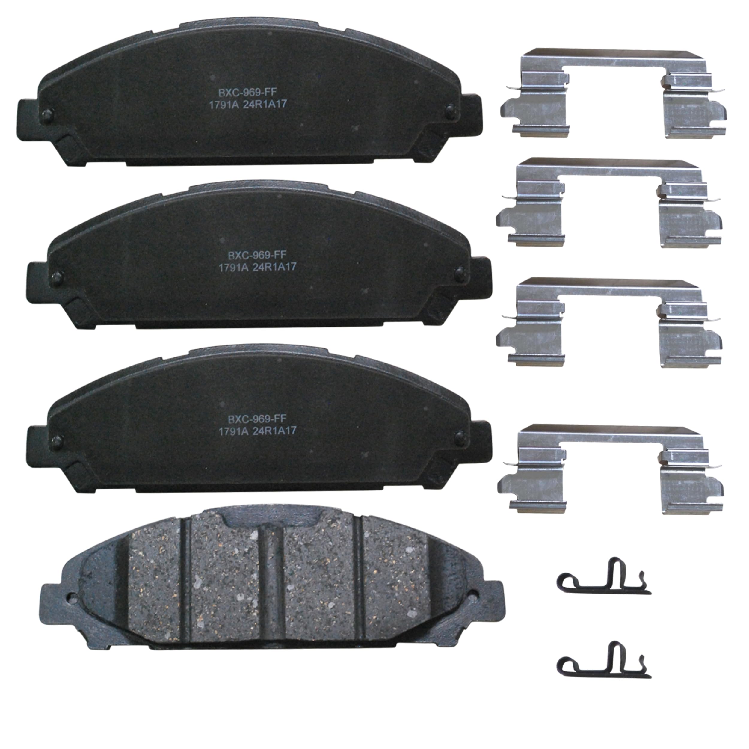 Bendix Premium SBC1791A Ceramic Front Brake Pads for select Ford Mustang 2015-2023 (models with Performance Package)