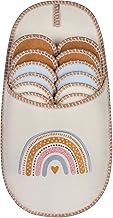 ONVAYA Unisex Regenbogen mit Herz Hausschuh