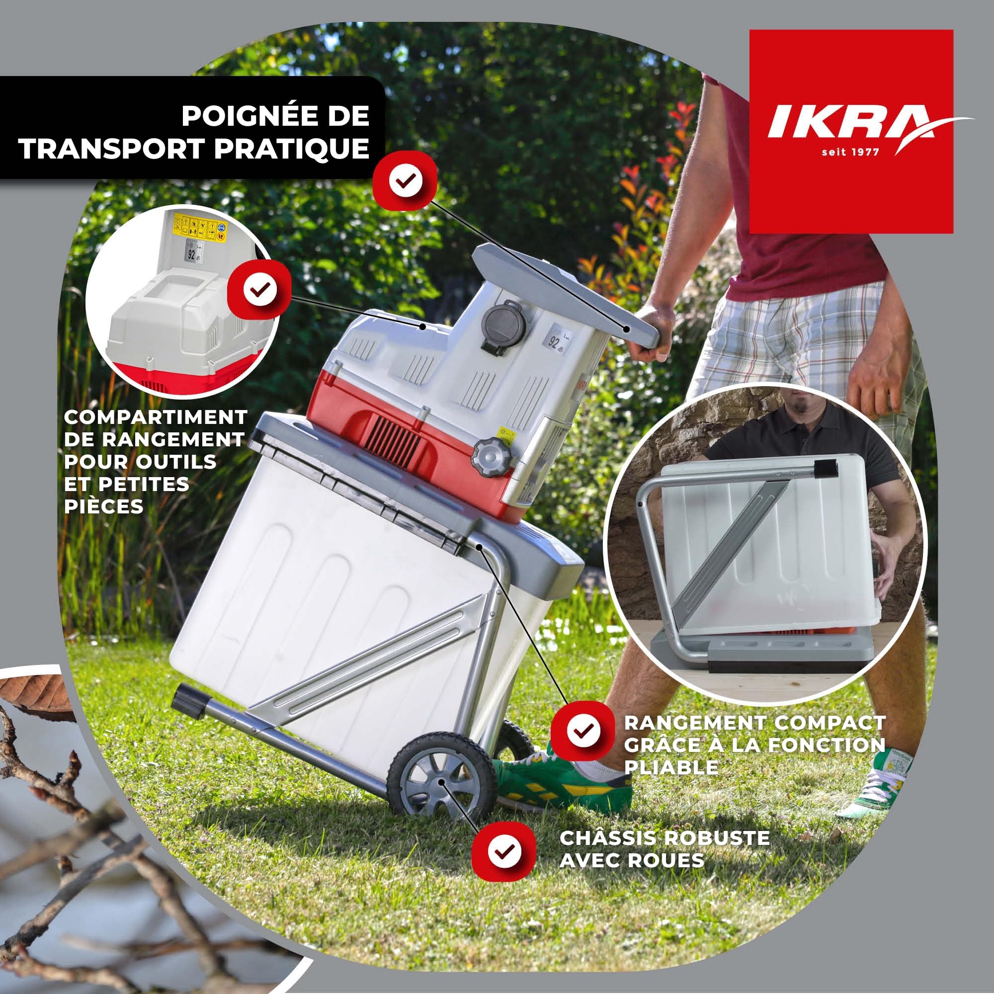 IKRA broyeur électrique à Rouleaux ILH 2800, diamètre de Branche 44mm