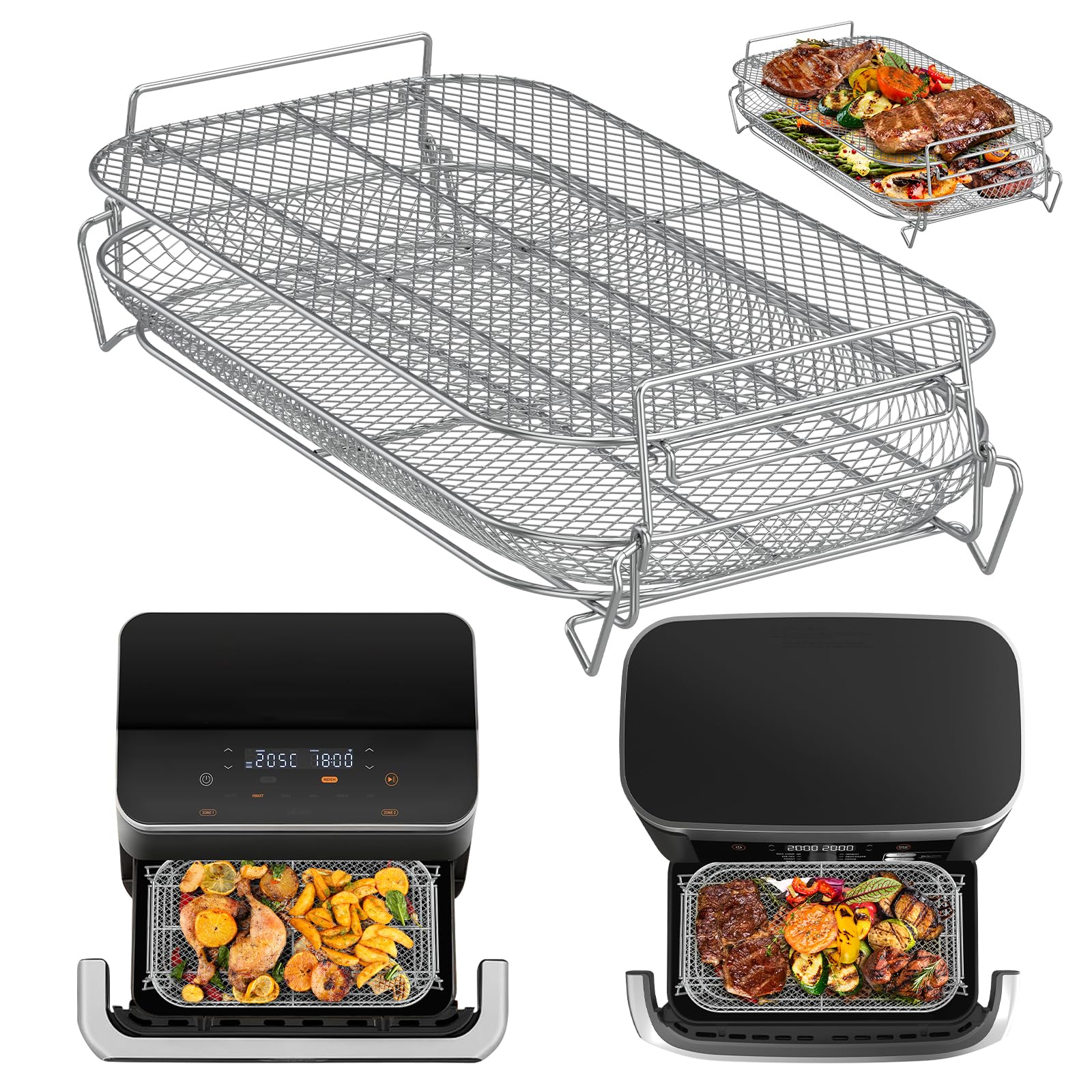 Plateau de cuisson pour friteuse à air qui évite les aliments ramollis