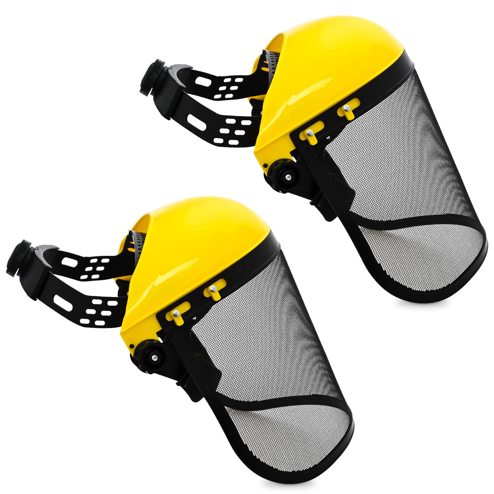 Lot de 2 casques de sécurité pour le visage, taille de la tête réglable