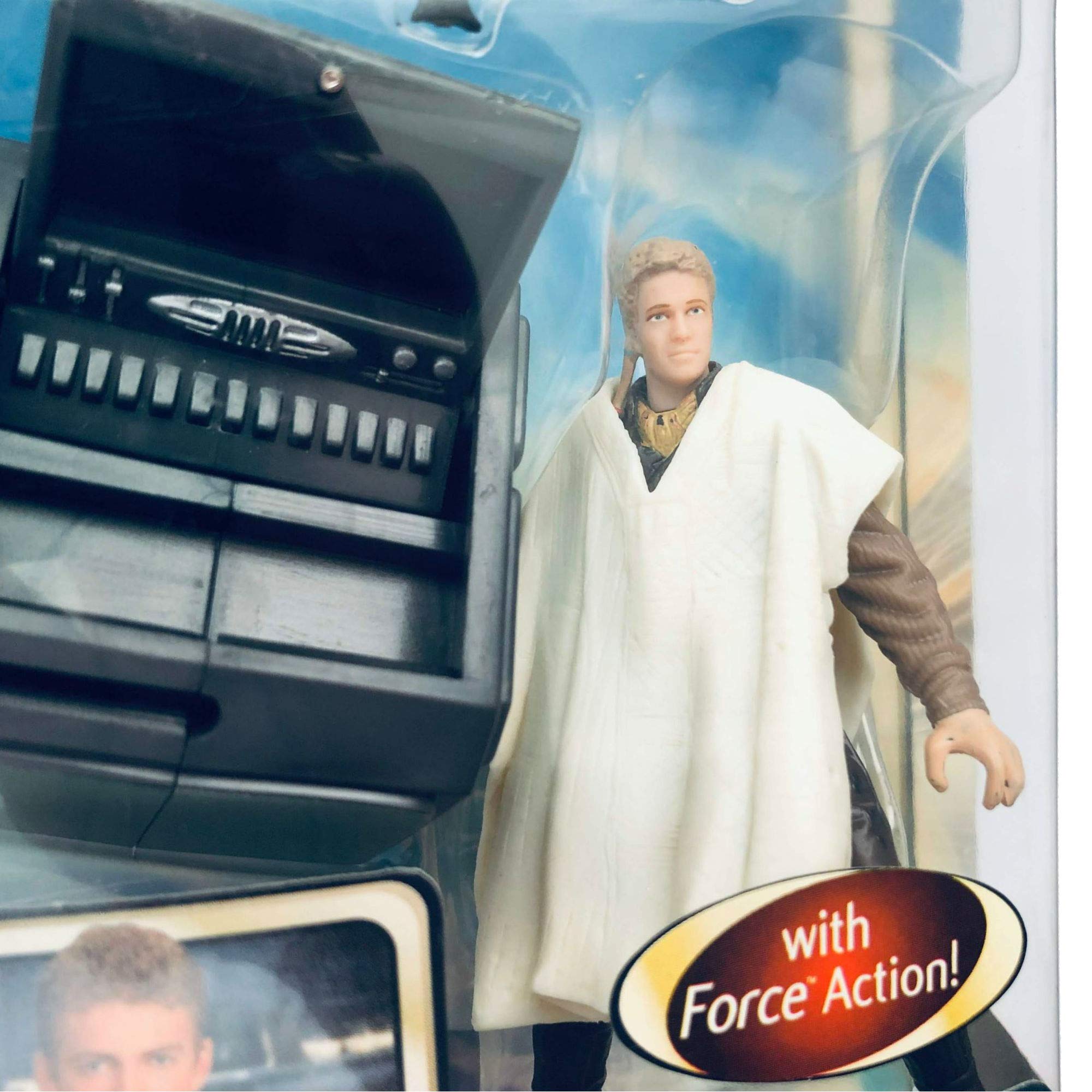Star Wars Actionfigur: Attack of the Clones Anakin Skywalker Outland Bauer Verkleidung w/abnehmbarem Poncho, Blaster & Aufbewahrungsbehälter