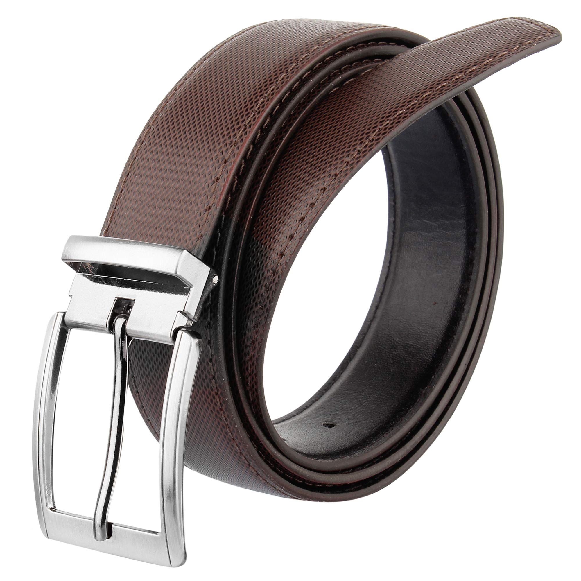 Amicraft Boy's Casual & Formal PU Leather Single Side Brown Belt 1