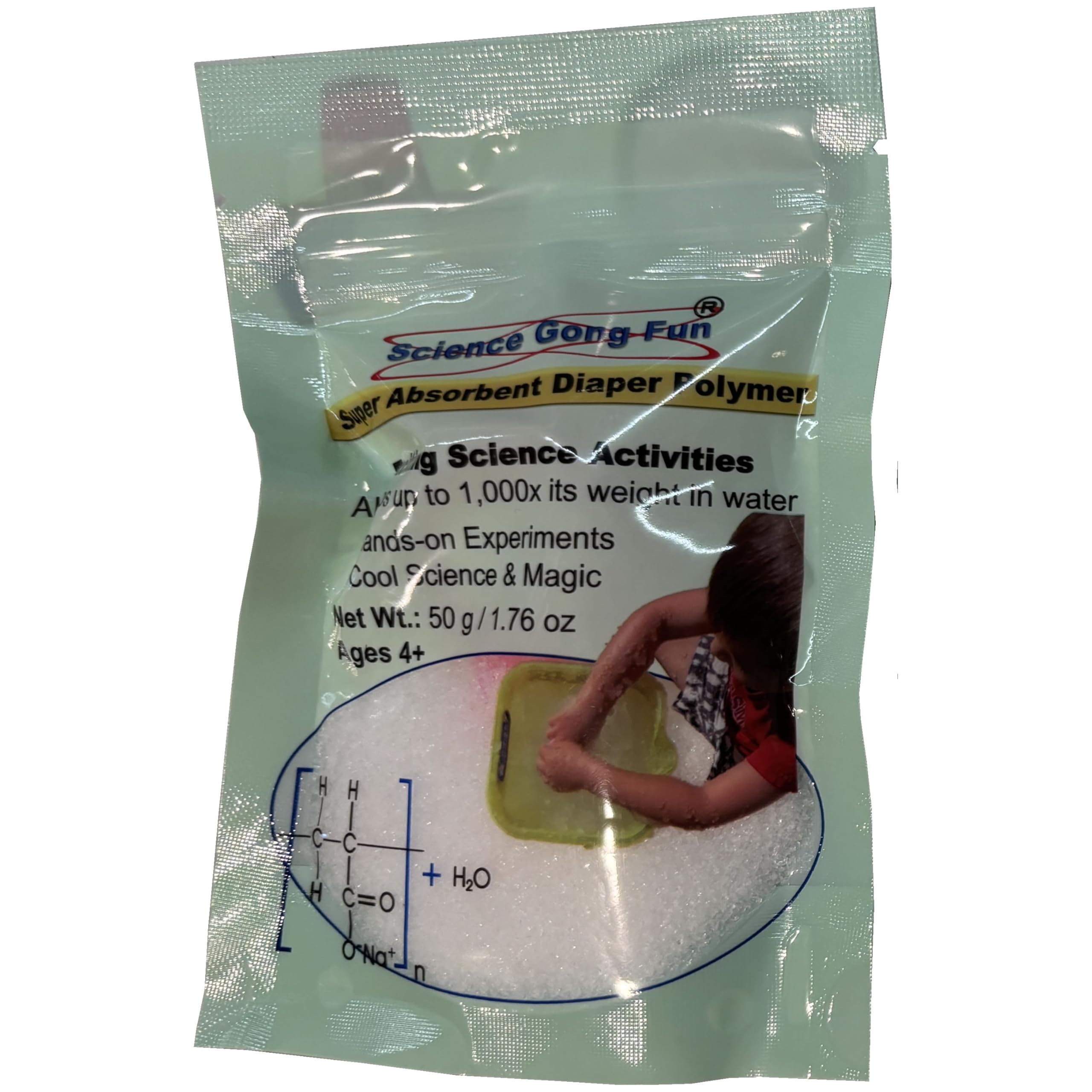 Science Gone Fun 50 Grams Sodium Polyacrylate Superabsorbent Diaper Polymer