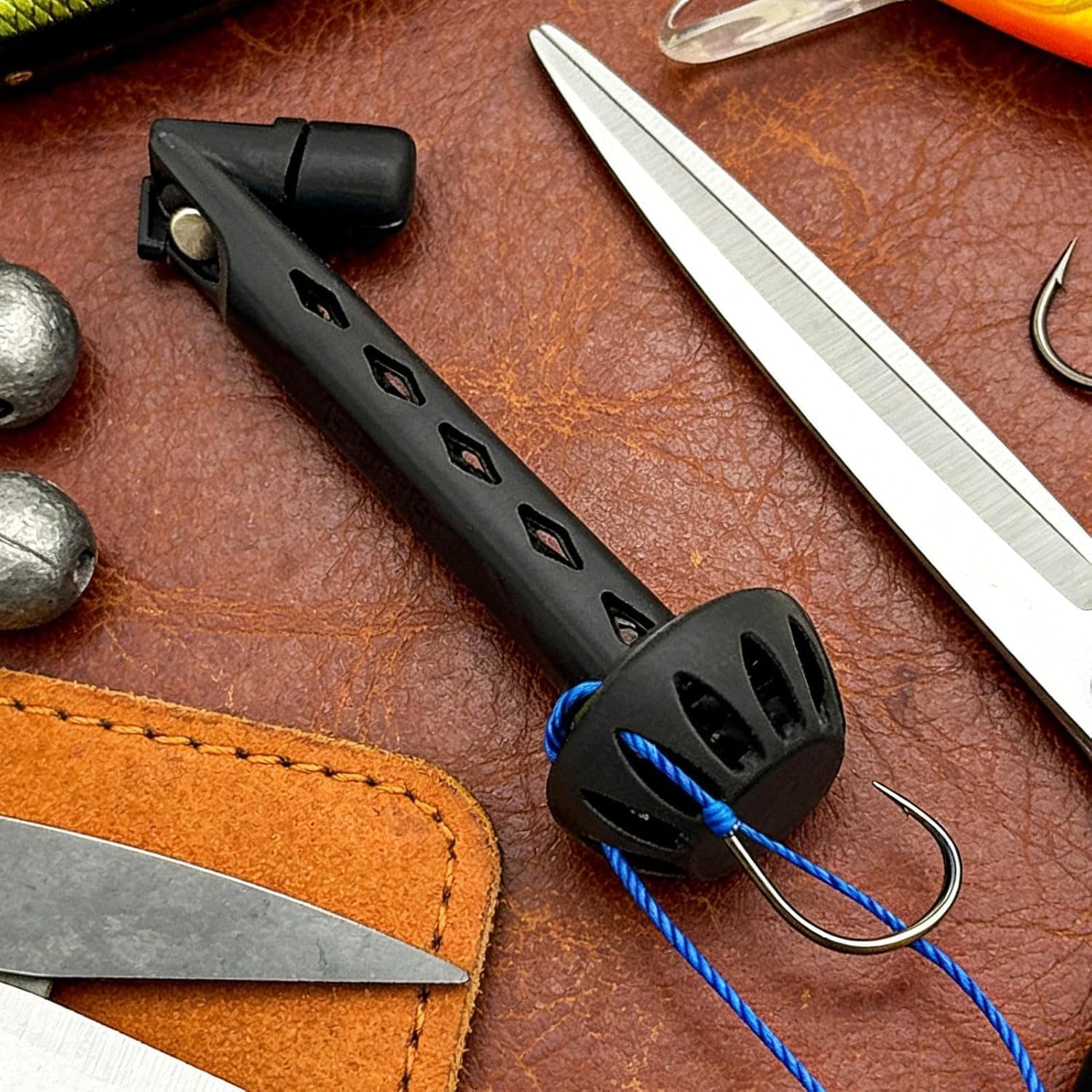 2PC Fly Fishing Magnetic Fly Threader, Magnetic Fly Threader, Fly Roost 2.0 Magnetic Rigging Tool, Universal Knot Helper Knot Assist for Threading Hooks, Works with Most Hooks, tippets, Fly Styles — view 6