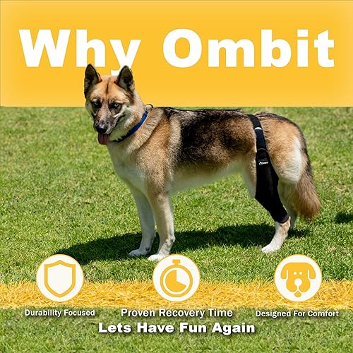 Miniatura 3 de Rodillera para perro para pierna trasera de ACL desgarrada, soporte de pierna trasera rosa y negro para perros, compresión duradera de tamaño