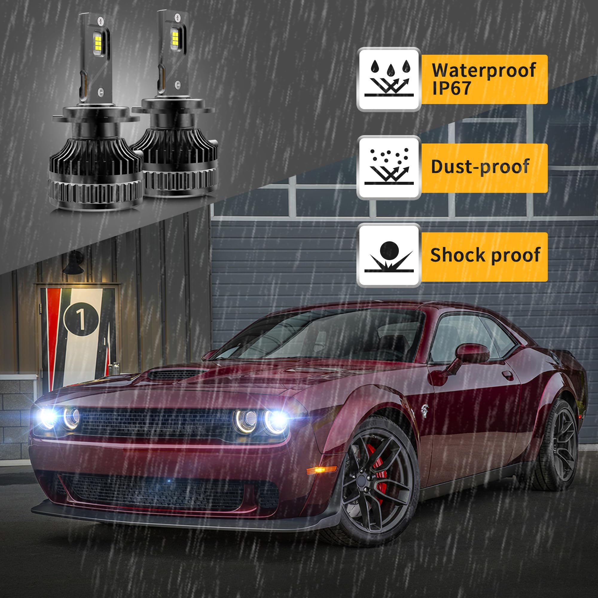 Amazon.com: VLAND LED Headlights + D2S Led Bulbs Compatible with 