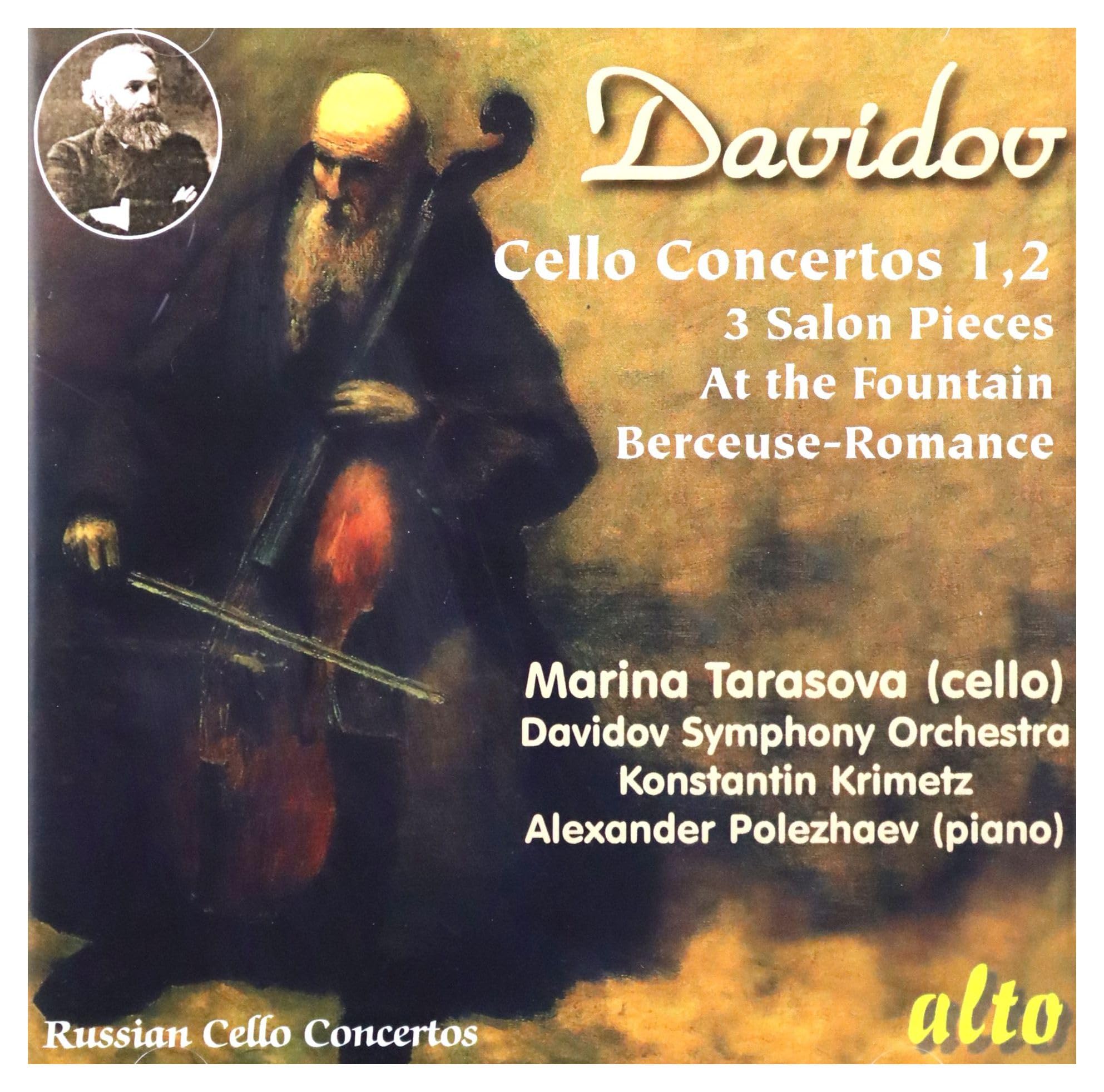 Marina Tarasova Davydov Cello Concs 1.2 Etc / At The Fountain CD New 89464000166