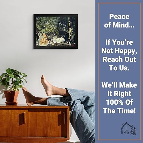 Miniatura 5 de Póster enmarcado para decoración de pared con diseño de almuerzo en la hierba, pintura de obras de arte finas, cuadros e impresiones de galería en