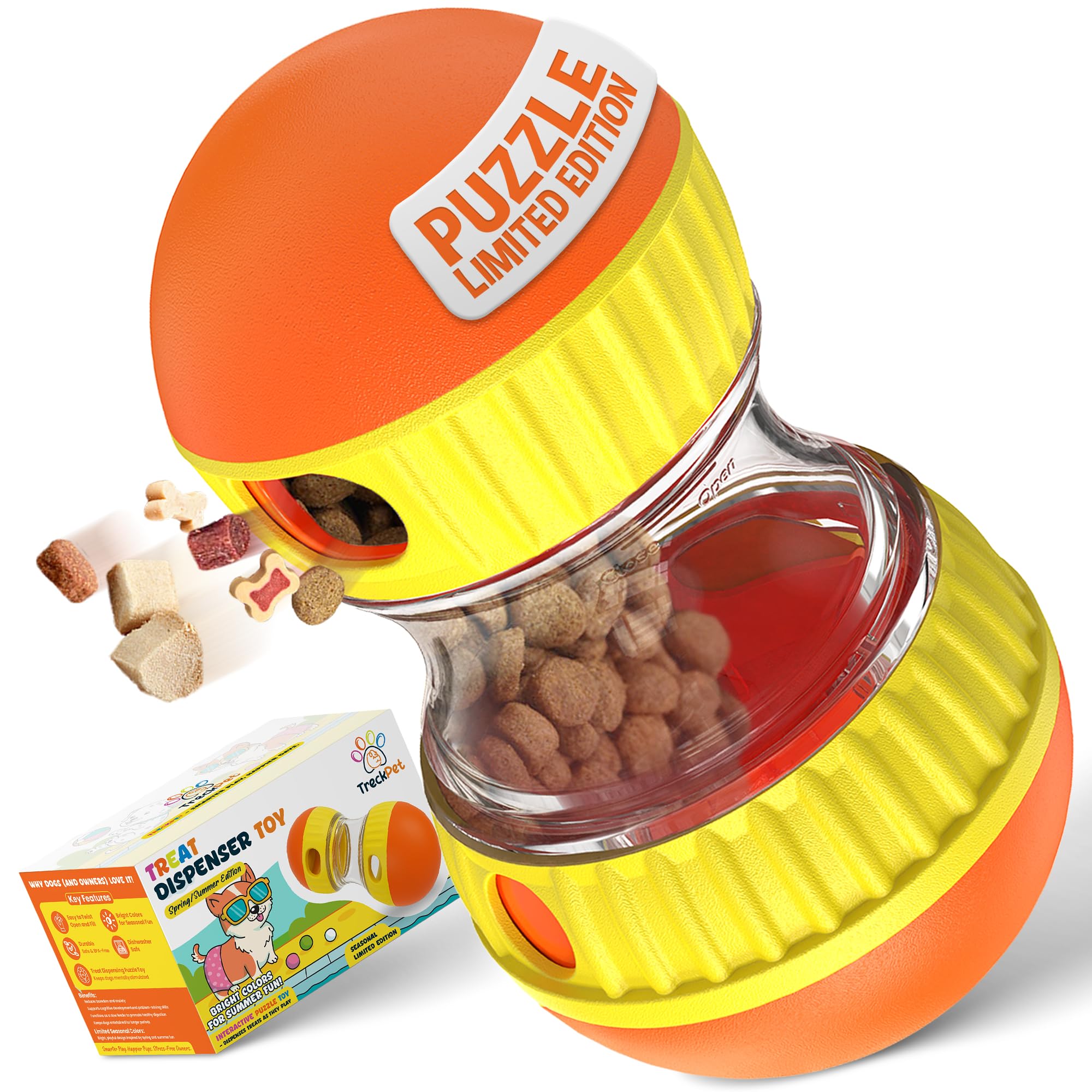 Dog Treat Dispenser Interactive Puzzle Toy