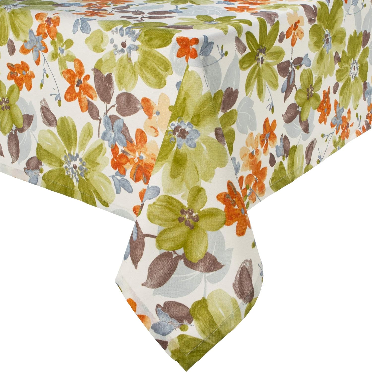 Erwin Müller Tischwäsche, Tischdecke mit Druckmotiv Blumen Blume grün ...