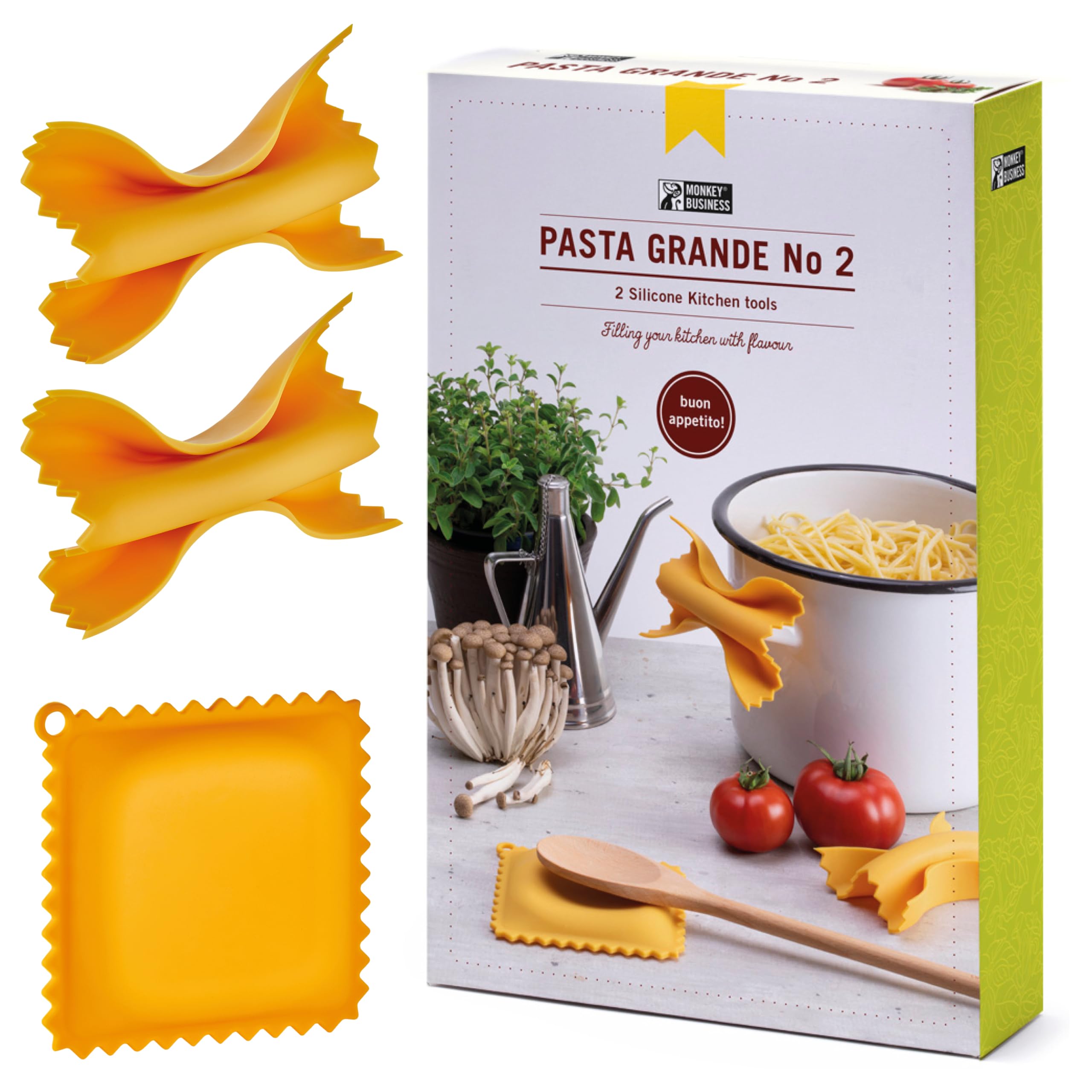 Amazon.com: Monkey Business Pasta Shaped Silicone Kitchen Tools in