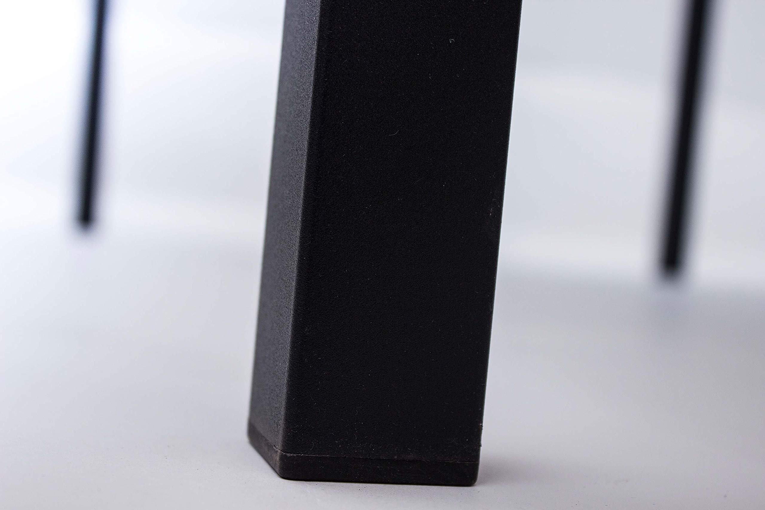 AVANTI TRENDSTORE - Sedico - Tavolo da giardino, in metallo nero con superficie in vetro grigio. Disponibile in 2 diverse misure. (LAP 150x72x90 cm)