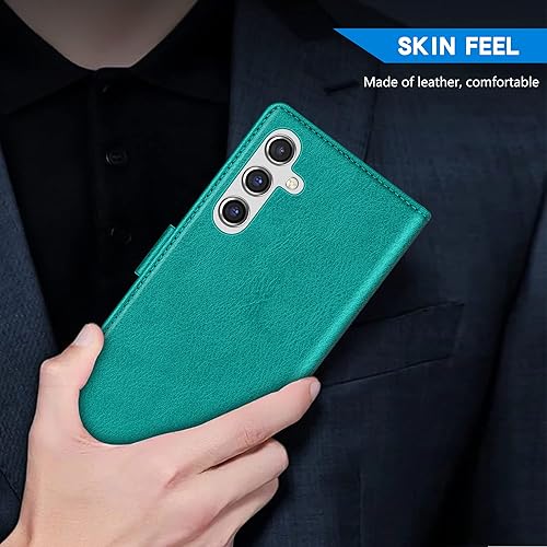 Miniatura 5 de ZZXX Funda tipo cartera para Samsung Galaxy A14 5G con bloqueo RFID, ranura para tarjetas, función atril, cierre magnético, funda protectora de