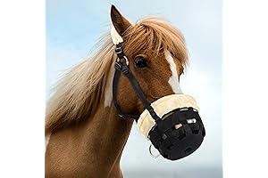 Professional Fleece Horse Grazing Muzzle: Safeguard Horse Health