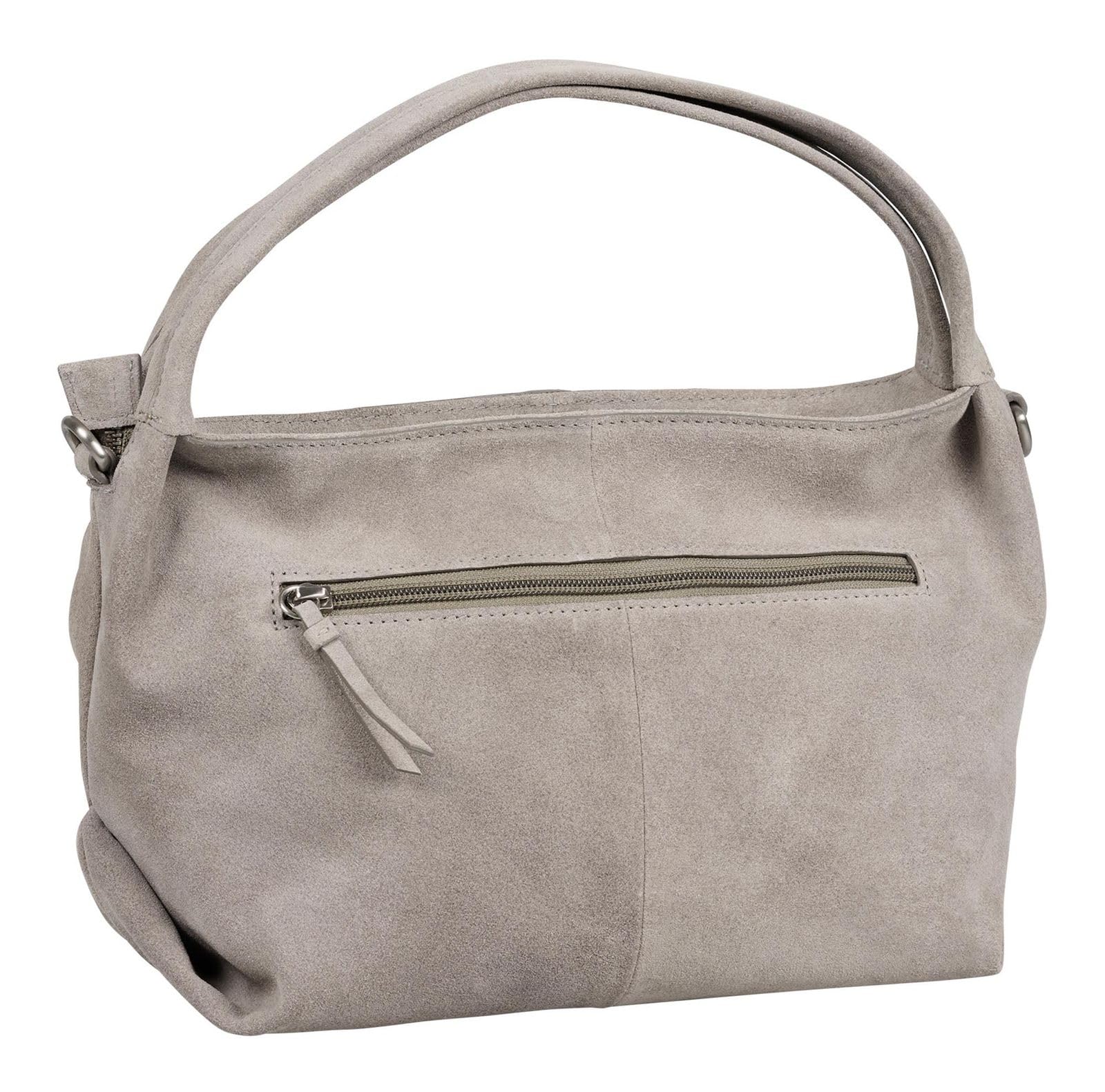 Burkely Cuero bolso de hombro Vienna Handbag Grey marrón topo