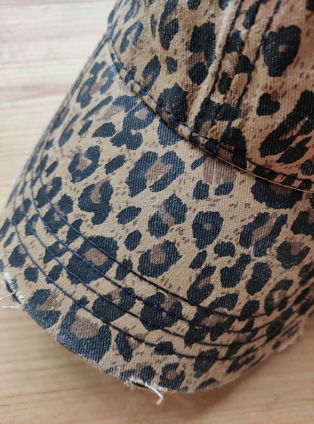 Women Washed Cotton Leopard Baseball Cap Hat Adjustable Dad Peaked Caps Fashion Hats Outdoor Winter Spring Valentine's Day Easter Khaki 2026 - Image 5