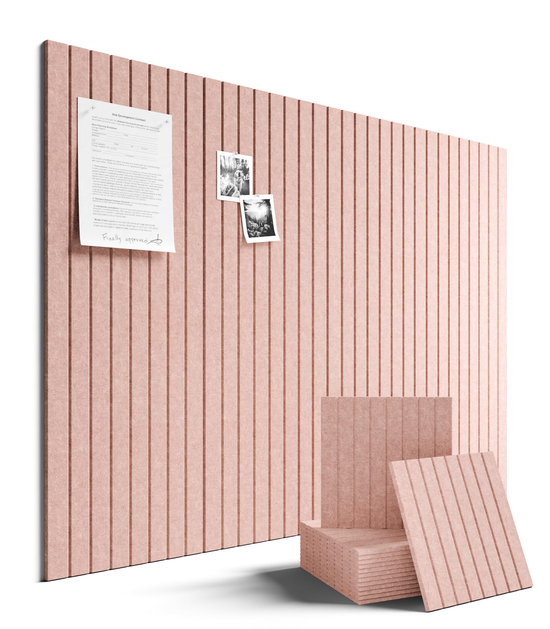 Fluxynara Felt Bulletin Board & Cork Board Alternative 48'' x 36''
