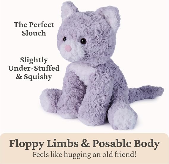 GUND Cozys Collection Kitten Plush, Cat Stuffed Animal for Ages 0 and Up, Purple, 10