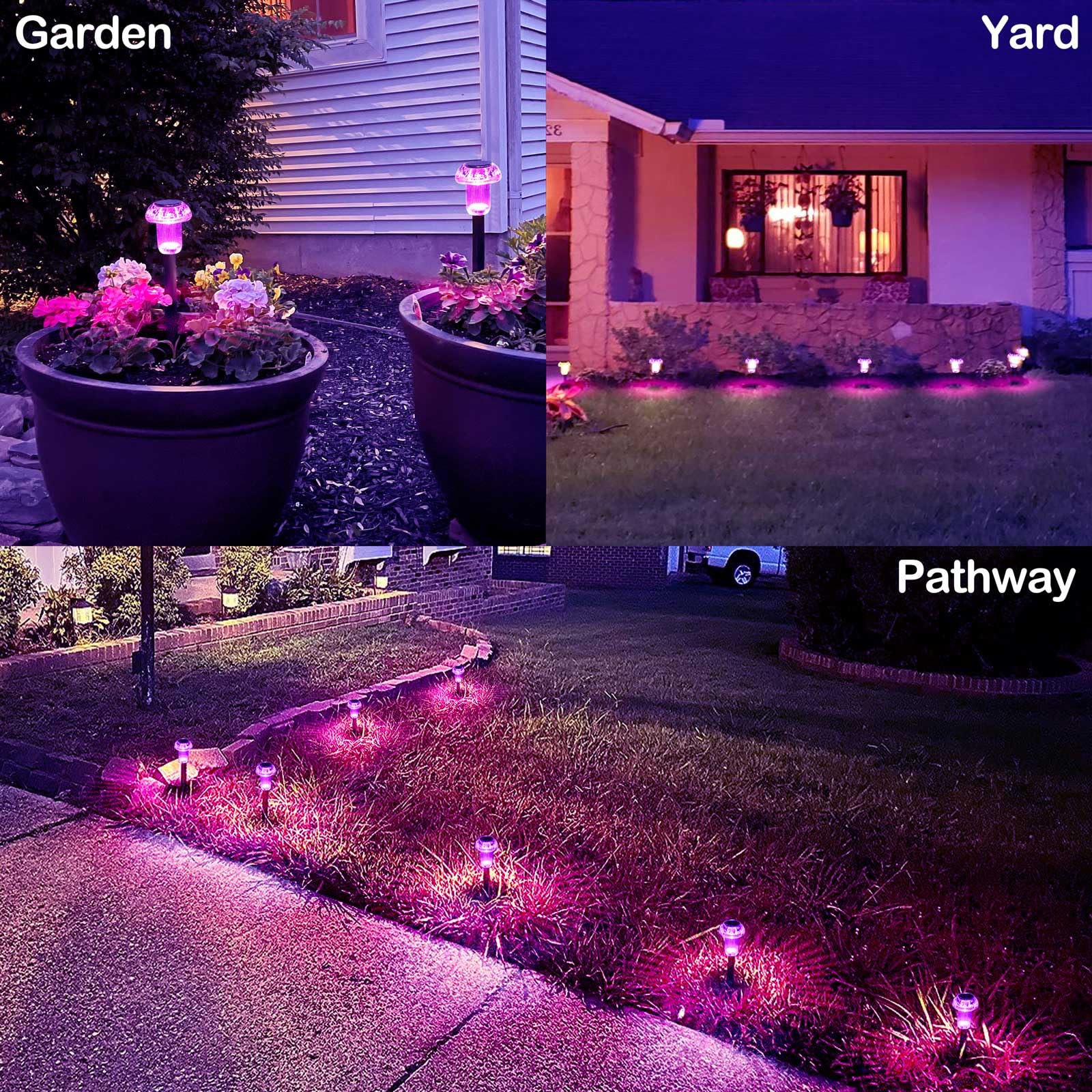 Purple Solar Landscape Lights 50M 500 LED Purple Solar Fairy Lights