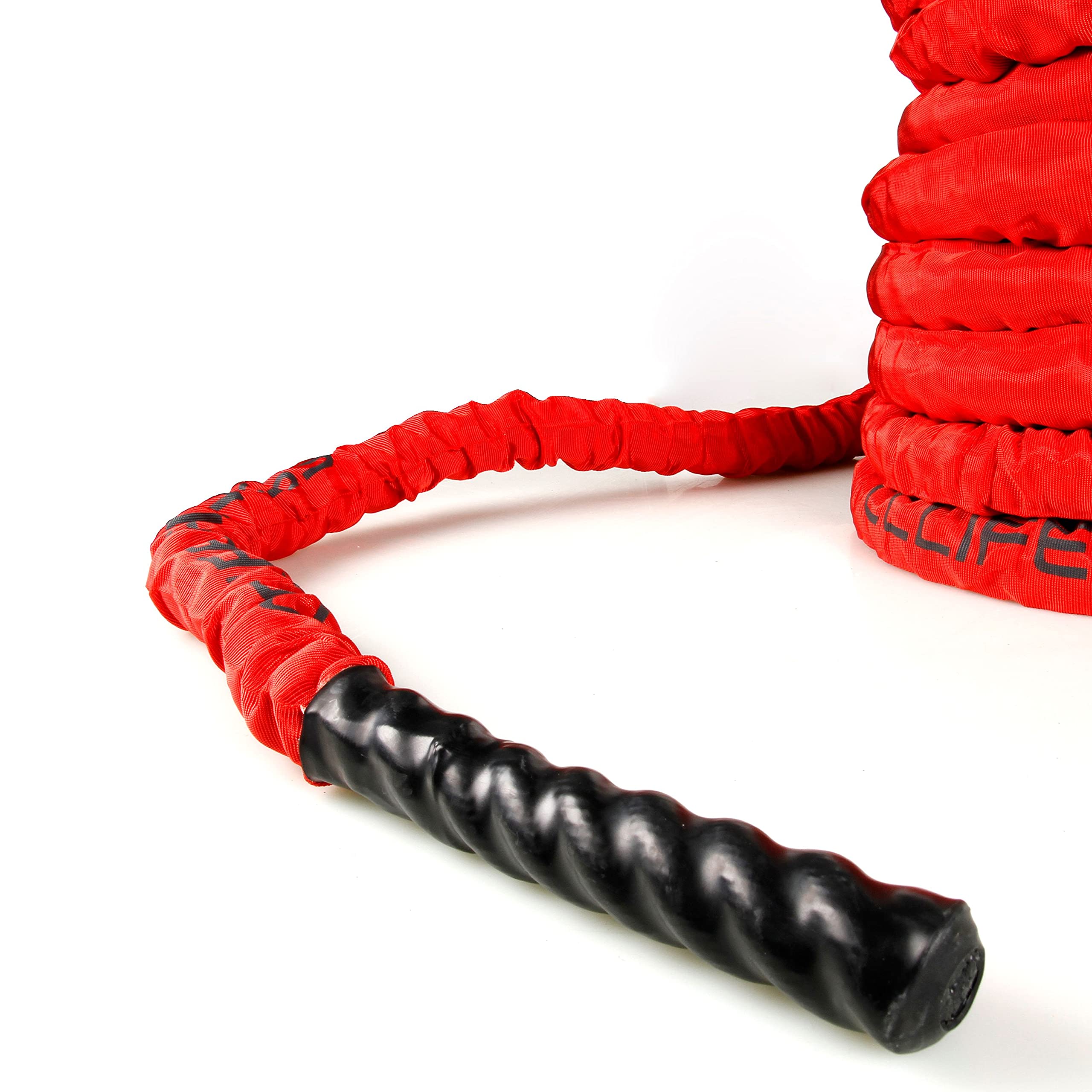 CCLIFE ZERRO Cuerda de Batalla Entrenamiento Poliéster Ultra Resistente Battle Rope Cuerda Batalla 9m Diámetro 38mm -Ancla Incluida-ZERRO