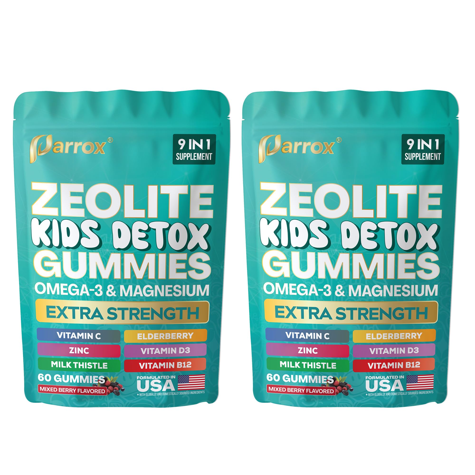 Parrox Zeolite Kids Detox Gummies