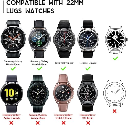 Miniatura 2 de Correa para Galaxy Watch 3 para hombres y mujeres, correa de silicona de 0.866 pulgadas compatible con Galaxy Watch de 1.811 pulgadasGalaxy Watch 3