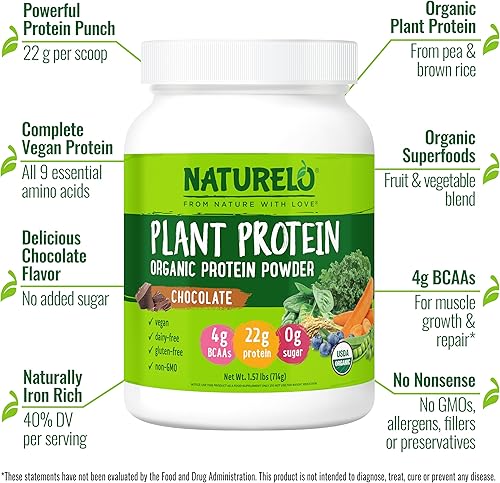 Vista 10 de NATURELO Proteína vegetal en polvo, vainilla, 0.78 oz de proteína, sin OMG, vegano, sin gluten, lácteos o soja, sin sabores artificiales, colorantes