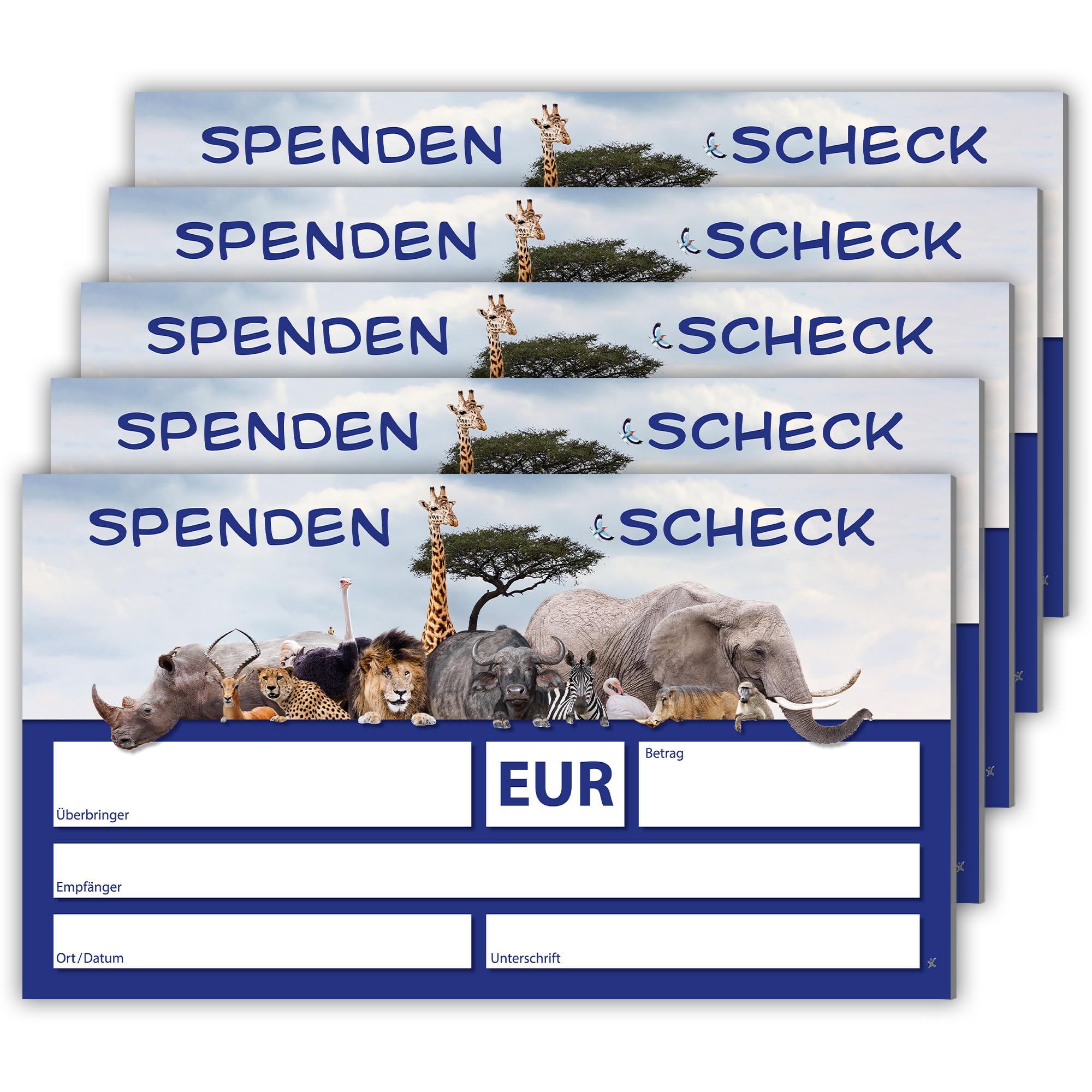 5 x duża ekierka z motywem zwierzęcym (Balu)