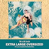 Vista 92 de Beach Blanket Oversized Extra Large 78" X 81",Waterproof Sandproof Beach Blanket 1-7 Adults Lightweight Durable for Travel Camping Hiking Picnic