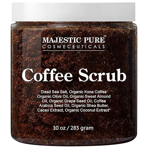 MAJESTIC PURE Coco Rose Scrub Con biotina colágeno células madre y aceite de coco exfoliante corporal hidratante para la piel limpiador de poros y MAJESTIC PURE Coco Rose Scrub Con biotina colágeno células madre y aceite de coco exfoliante corporal hidratante para la piel limpiador de poros y