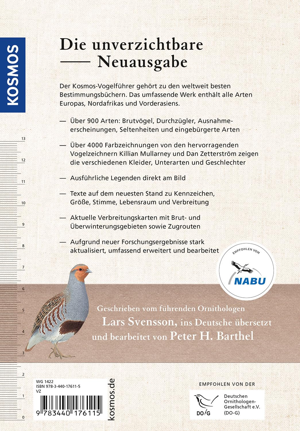 Der Kosmos Vogelführer: Alle Arten Europas, Nordafrikas und Vorderasiens. Erweiterte und stark aktualisierte Neuausgabe. Über 900 Arten, über 4000 Farbzeichnungen. Empfohlen von NABU und DO-G.