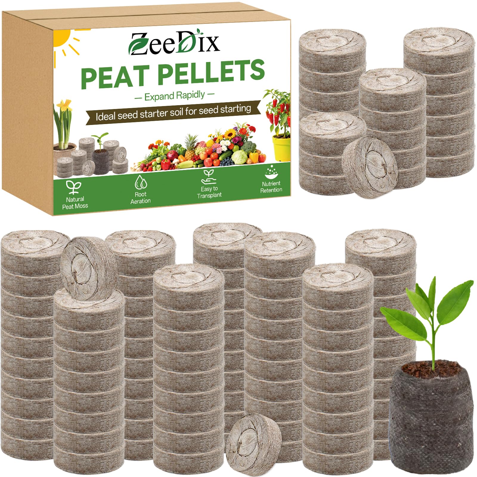 ZeeDix 30mm Peat 200pk