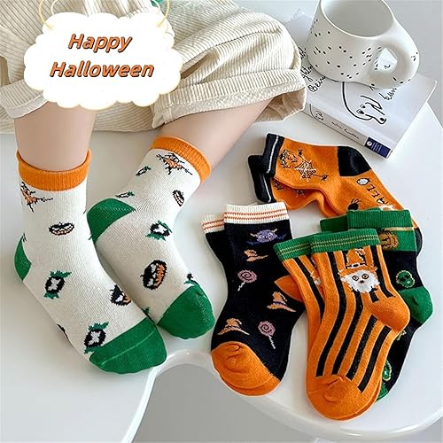 Miniatura 6 de Mud Kingdom 5 pares de calcetines de algodón para niñas y niños de 1-33-56-89-12 años de edad con volantes lindos dibujos animados