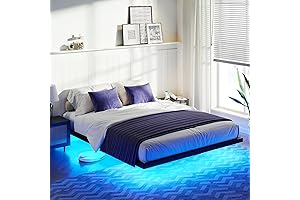 Queen Size Bed Frame with Lighted Accent