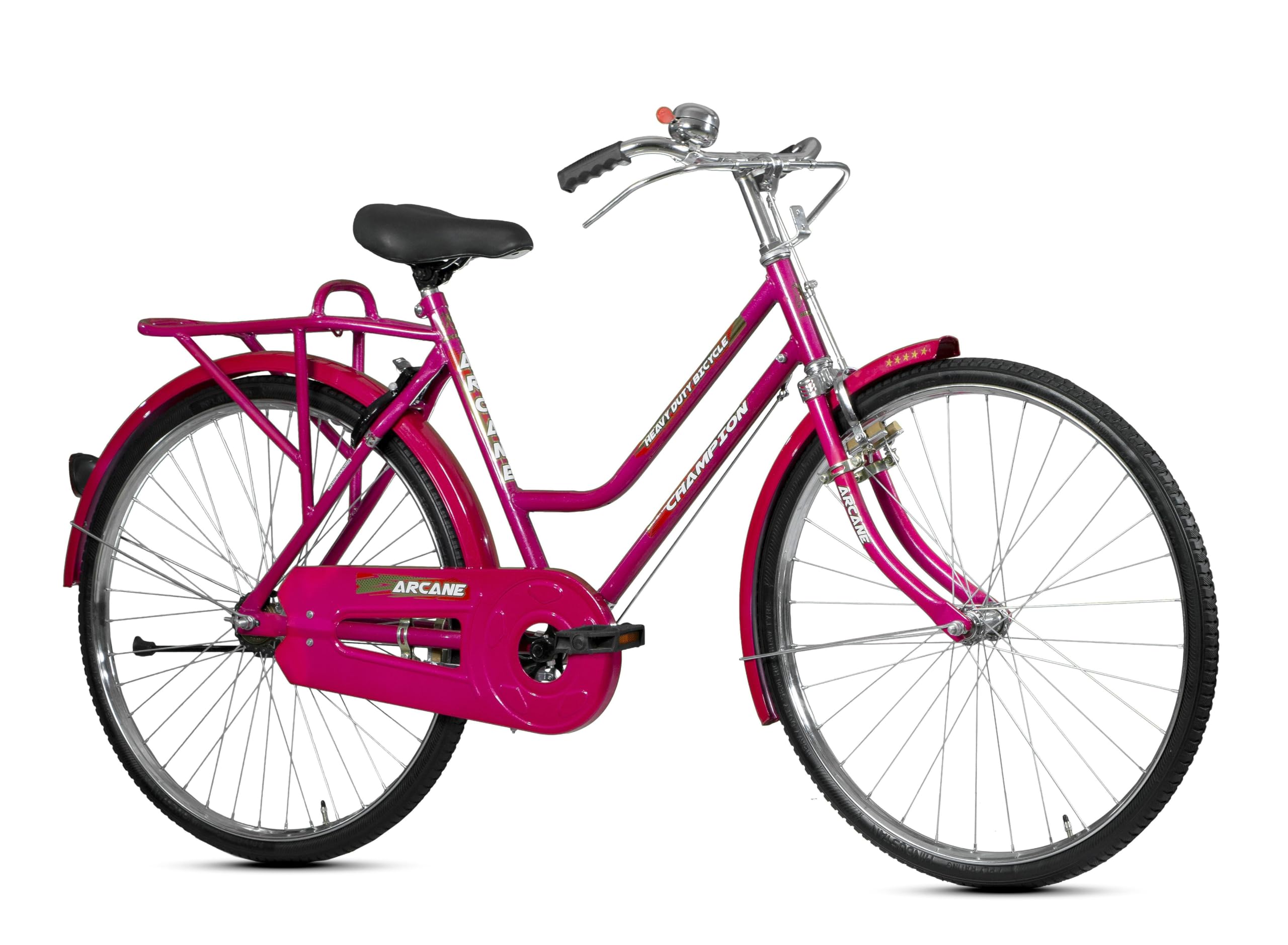 ARCANE Champion 26T Vintage Ladies Bicycle (Frame Size : 50cm/20inch) | Stand, Lock, Bell and Rear Reflector Included-image-25