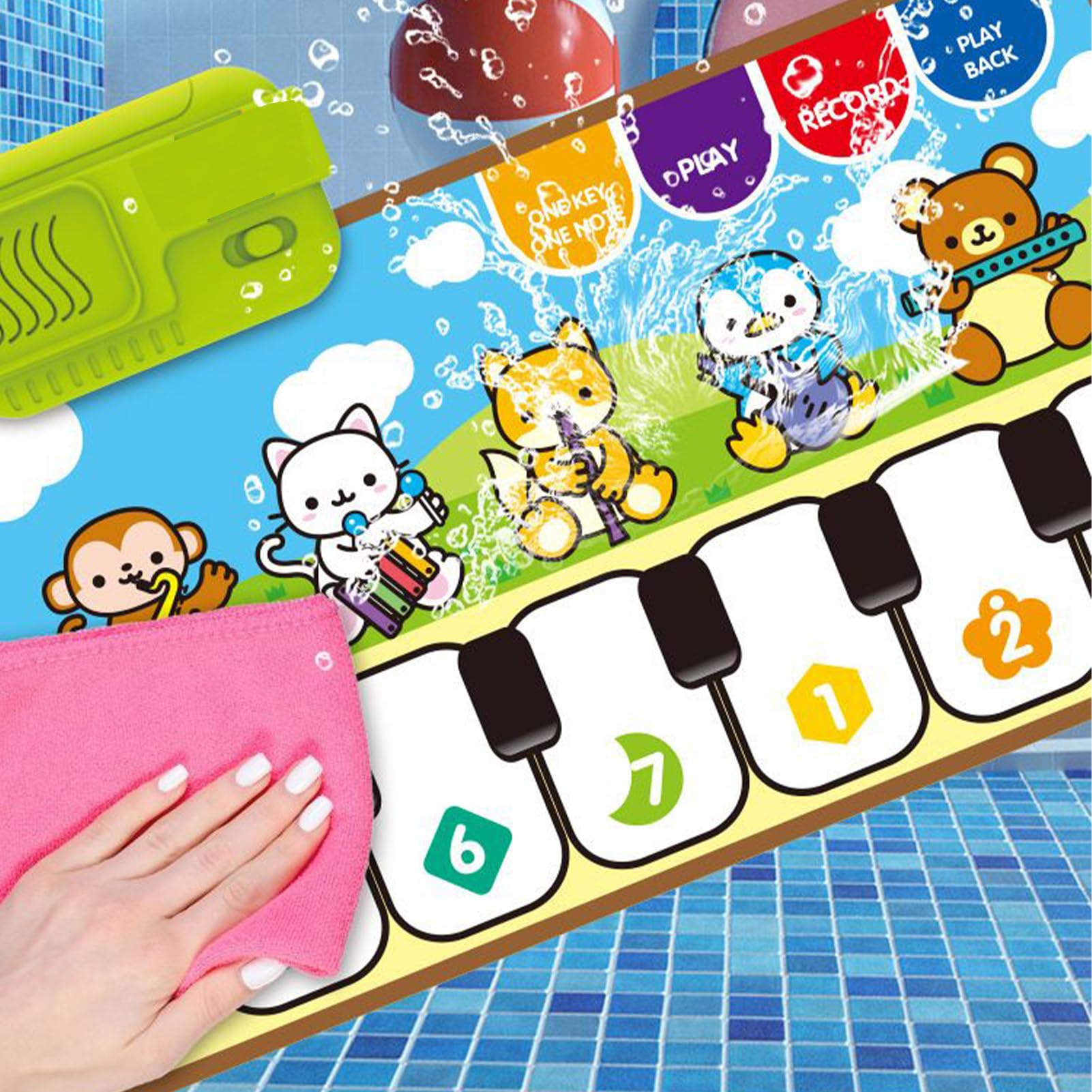 Tapete De Piano | Alfombra Infantil Electrónica - Sensorial con Baile Y Música para Niños