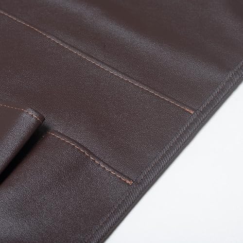 Miniatura 7 de PU Leather Sofa Armrest Organizer, Armchair Magazine Holders, Waterproof Remote Holder for Recliner Couch with 1 Large Pocket, 4 Small Pockets for