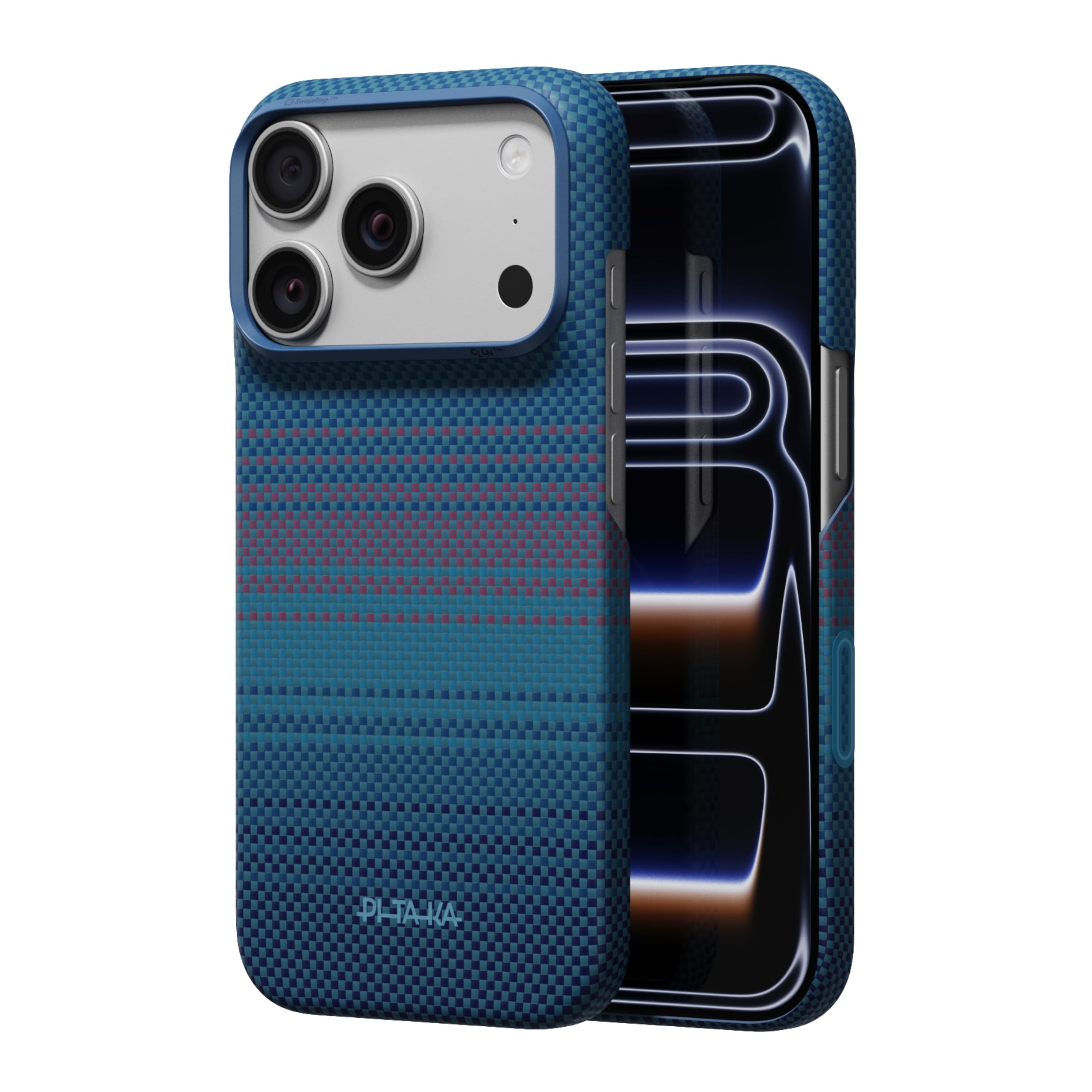 pitaka for iPhone 18 Pro Max Case 6.9", Caseless Feeling, Midnight Global Recycled Standard Global Recycled Standard Global Recycled Standard